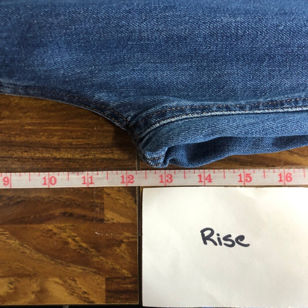 Uniqlo Womens Tapered Belted Pleated Jeans Size‎ 26 Blue MISSING BELT - Picture 13 of 15